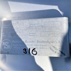 600 ltr. V1854-V1855 2 stk.