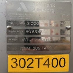 3.000 ltr. V2303-V2307 3 stk.